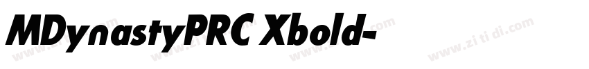 MDynastyPRC Xbold字体转换